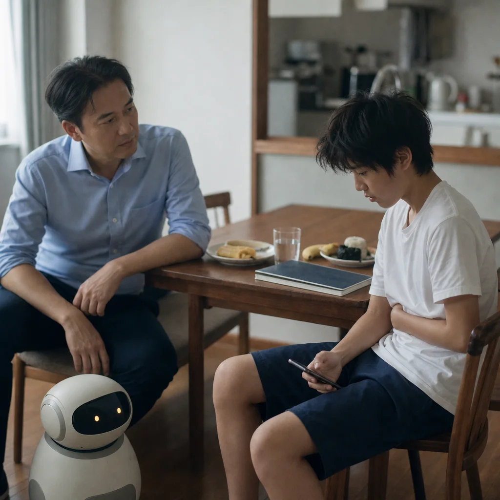 夏休み明けに子どものSOSを受け止める父親と中学生の会話