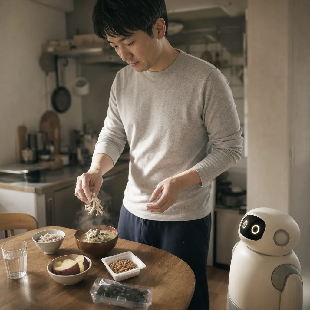 秋の食物繊維を補うさつまいもときのこの食事